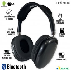 Headphone Bluetooth LEF-1005 Lehmox - Preto